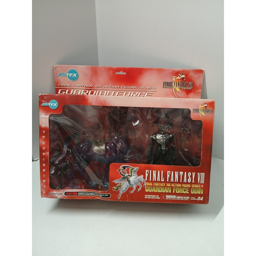 Final Fantasy VIII Guardian Force Odin Horse Action Figure Rare Clear Purple